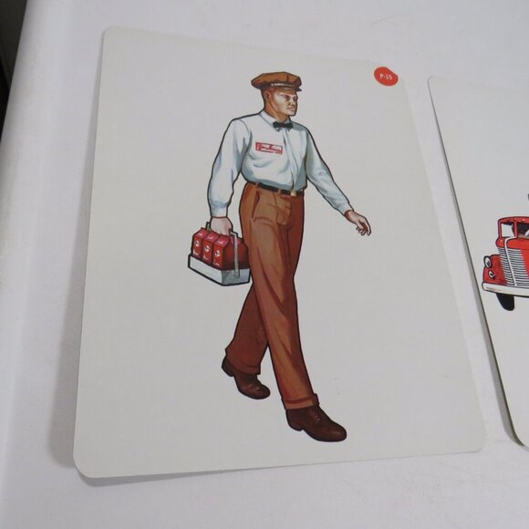 Peabody Milkman & Milk Truck 1960s (2) cards Vintage Artwork (Dairy) - Picture 3 of 4